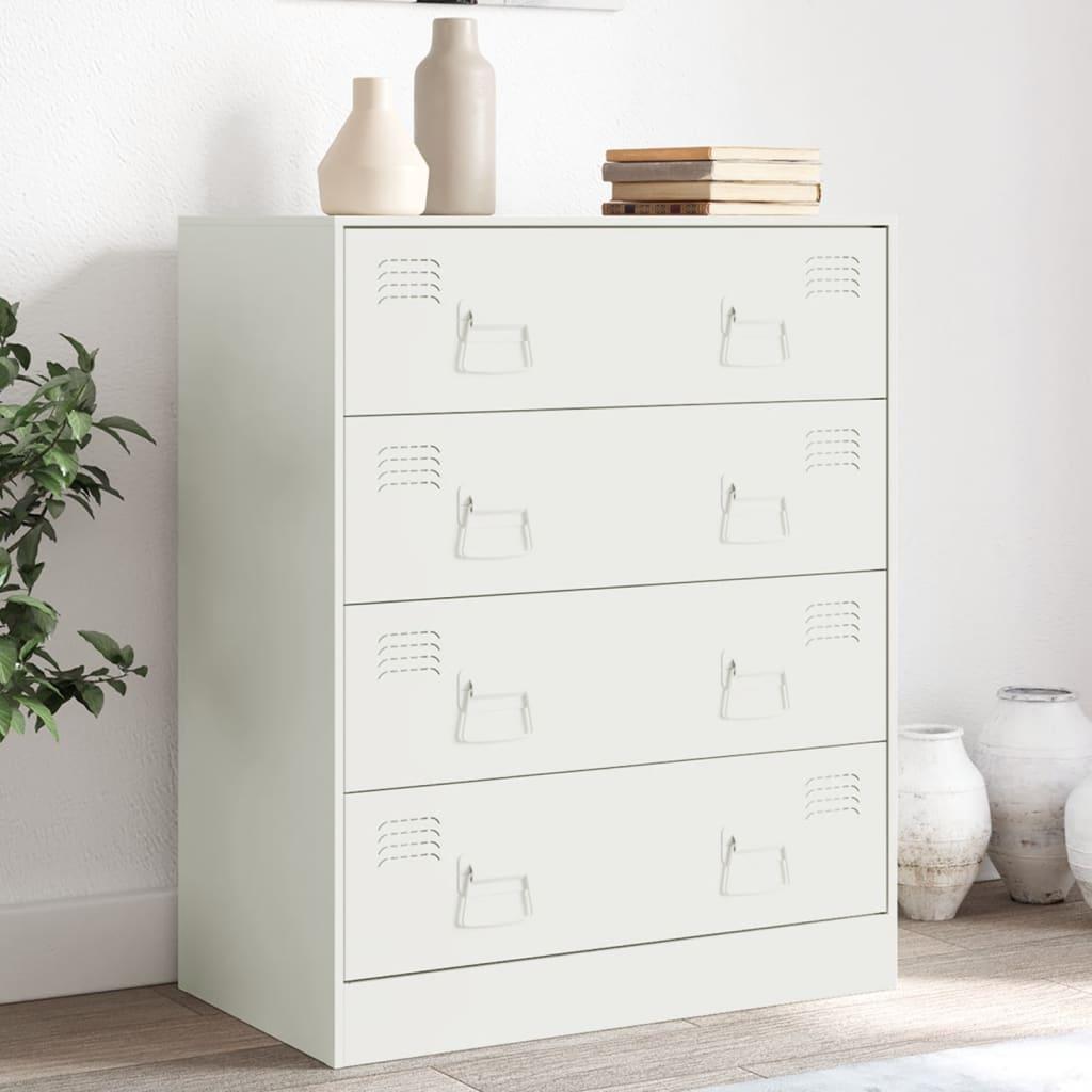 Skænk 67x39x83 cm stål hvid