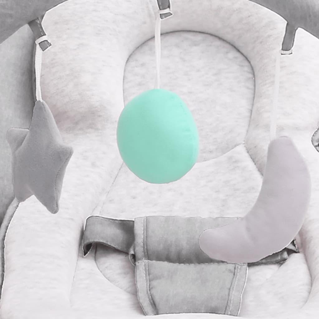 Skråstol til baby stål lysegrå