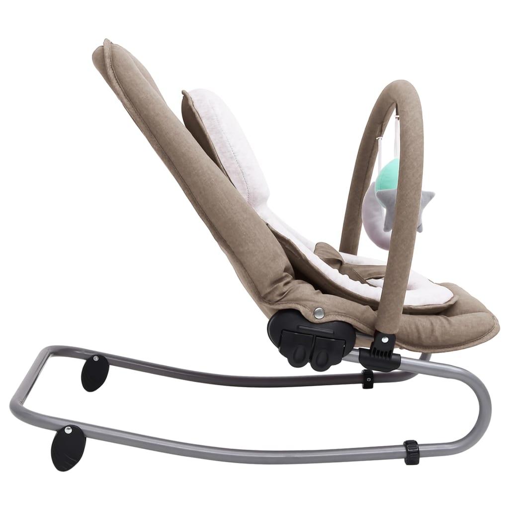 Skråstol til baby stål gråbrun