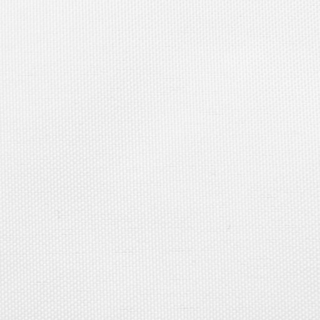 Solsejl 3x5 m rektangulær oxfordstof hvid