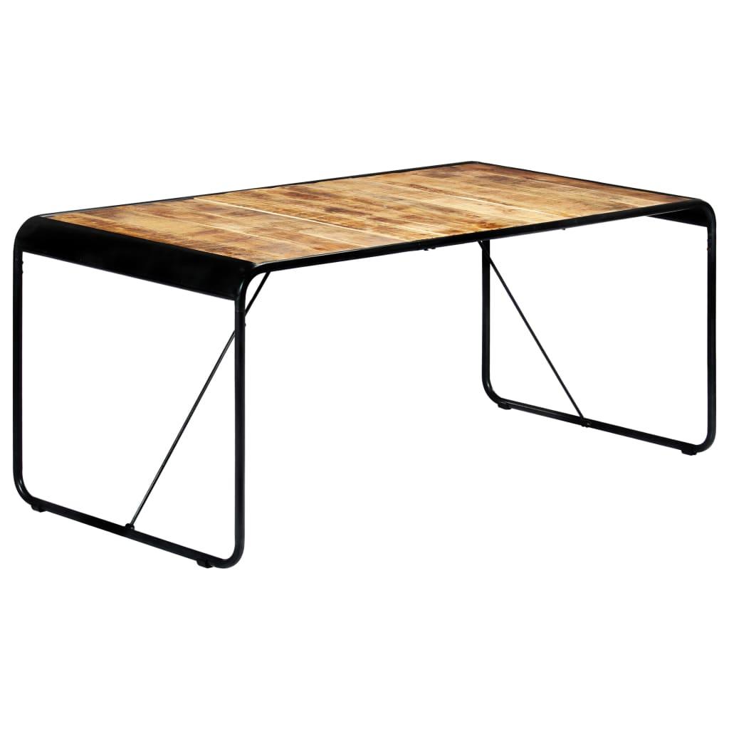 Spisebord 180x90x76 cm massivt ru mangotræ