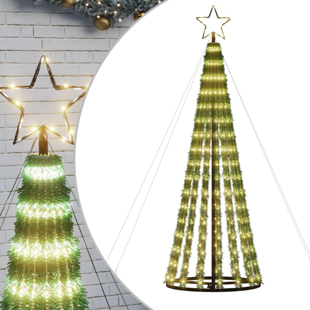 LED-juletræ 275 LED'er 180 cm varmt hvidt lys