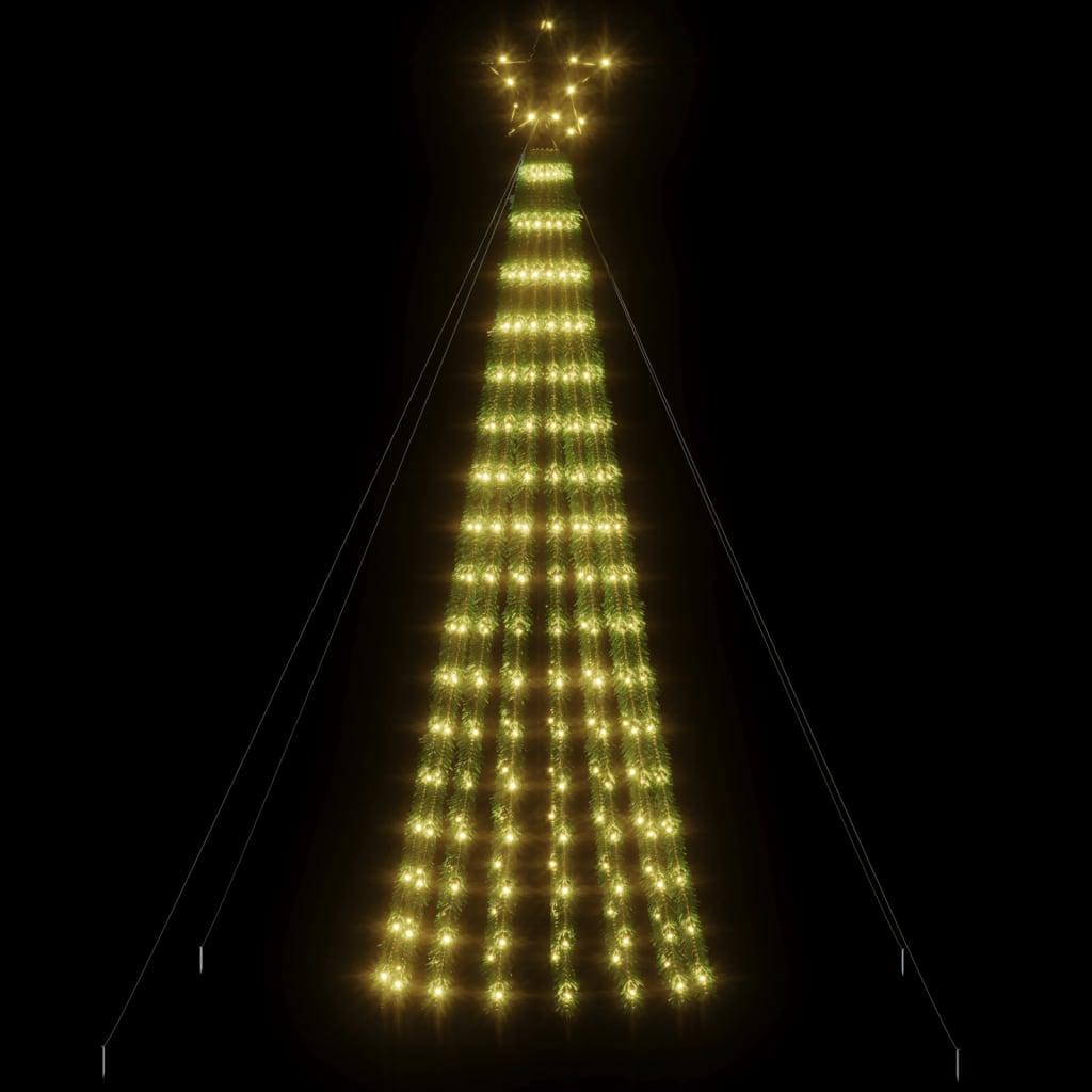 LED-juletræ 275 LED'er 180 cm varmt hvidt lys