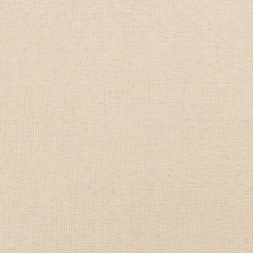 Sengegavle 2 stk. 100x5x78/88 cm stof cremefarvet