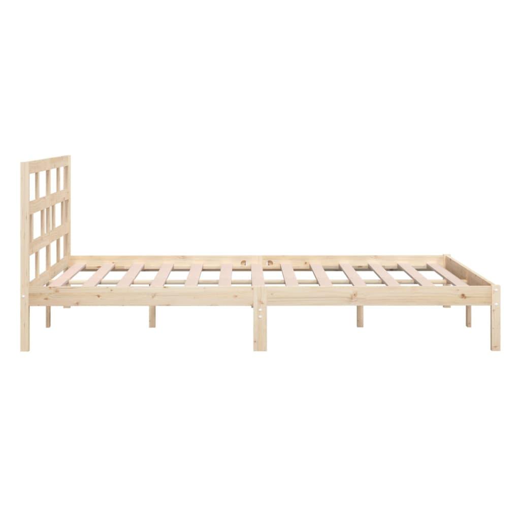 Sengeramme 160x200 cm massivt fyrretræ