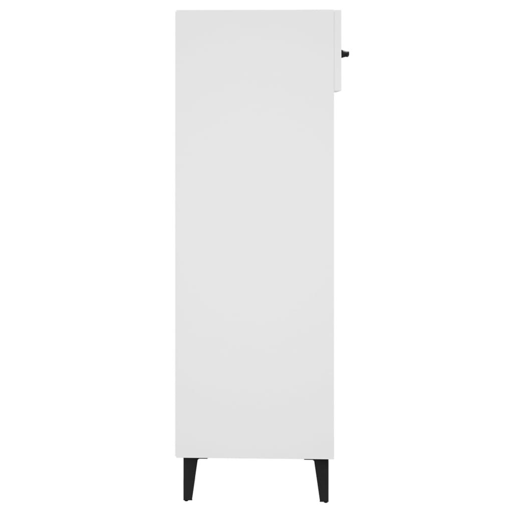 Skoreol 30x35x105 cm konstrueret træ hvid højglans