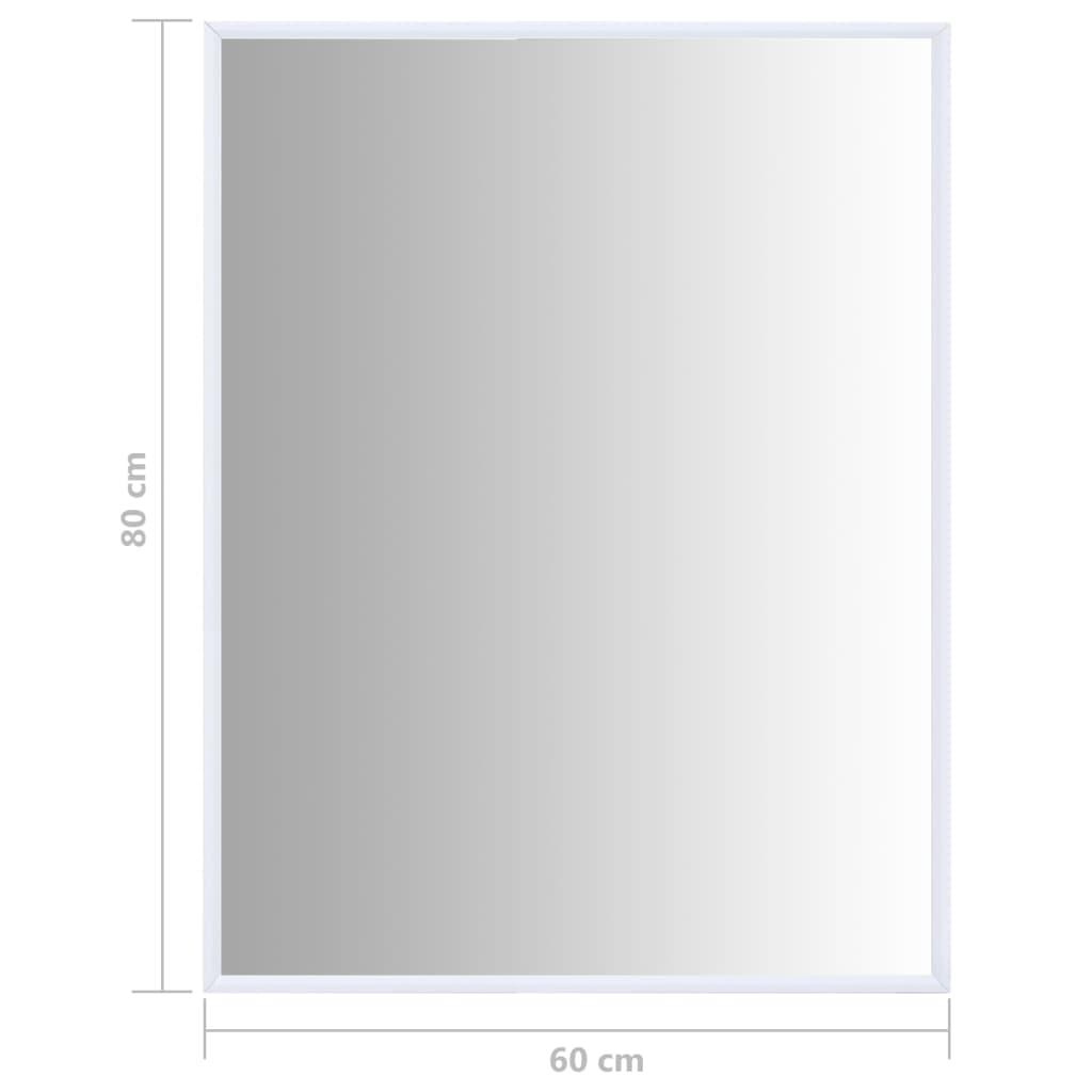 Spejl 80x60 cm hvid