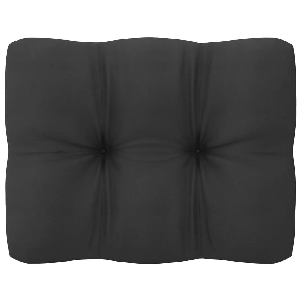 2-personers havesofa m. hynder massivt fyrretræ hvid