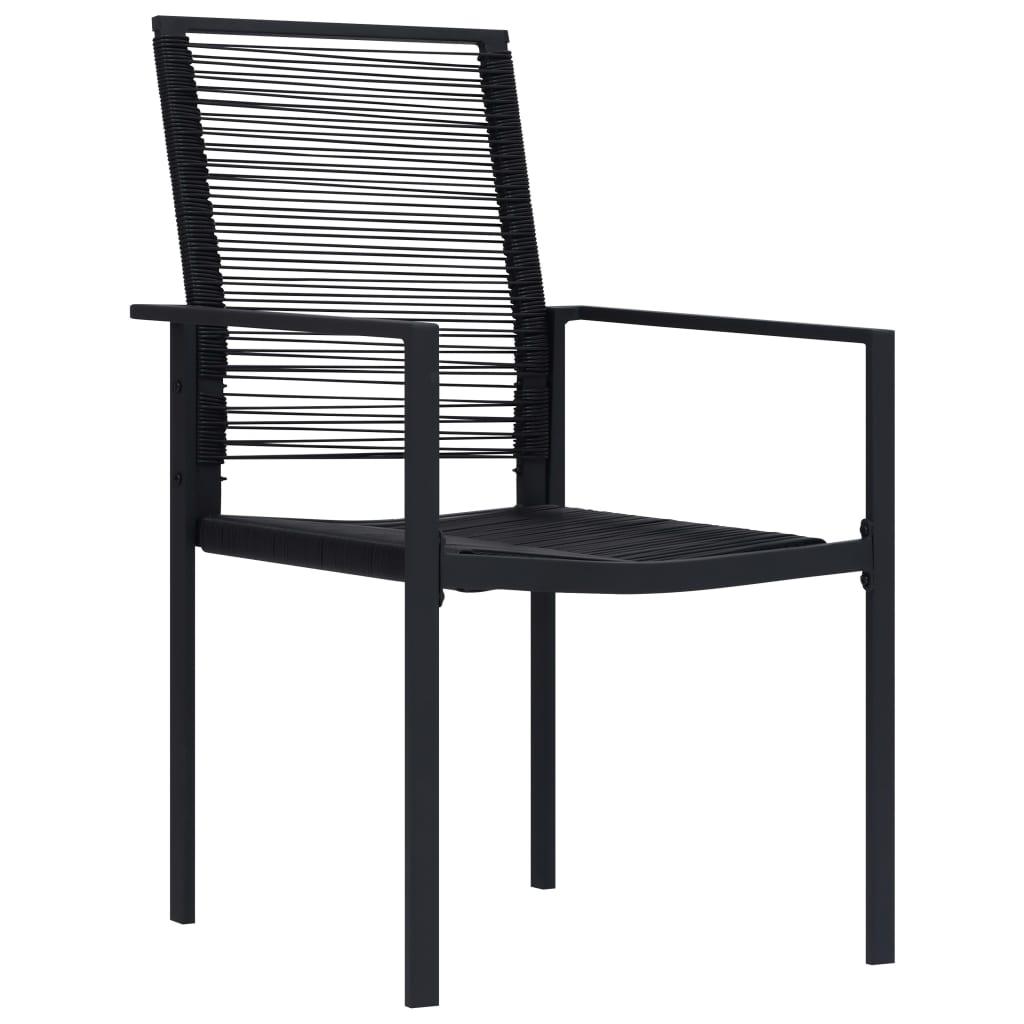 Havestole 2 stk. PVC-rattan sort