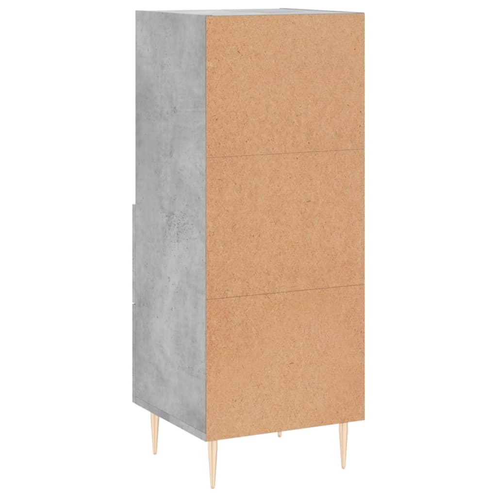 Skænk 34,5x34x90 cm konstrueret træ betongrå