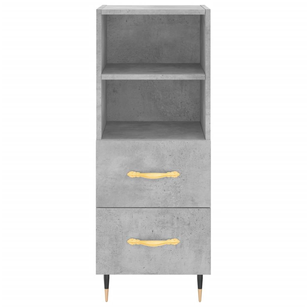 Skænk 34,5x34x90 cm konstrueret træ betongrå