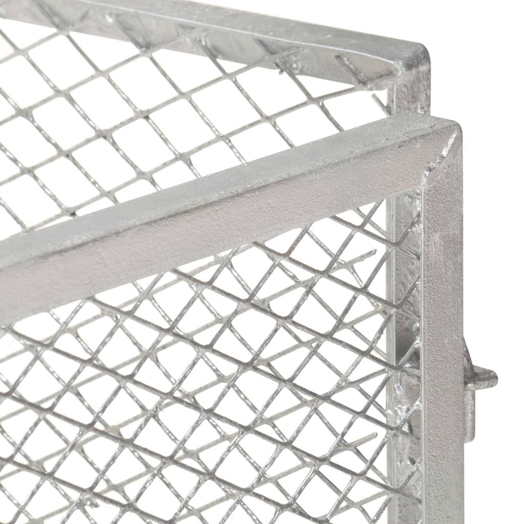 Kompostbeholder 85x85x70 cm galvaniseret jern