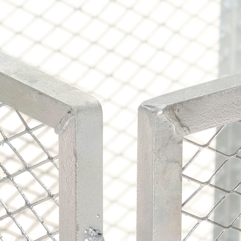 Kompostbeholder 85x85x70 cm galvaniseret jern