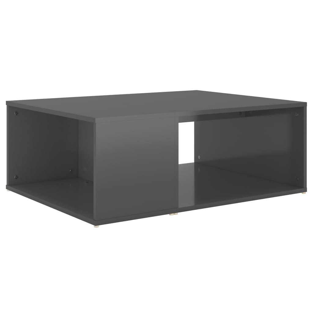 Sofabord 90x67x33 cm konstrueret træ grå højglans