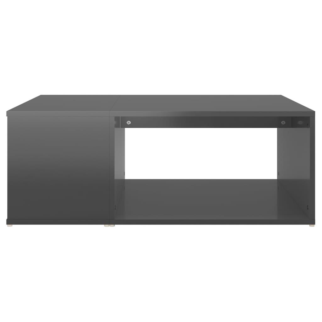 Sofabord 90x67x33 cm konstrueret træ grå højglans