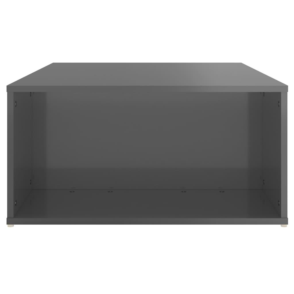 Sofabord 90x67x33 cm konstrueret træ grå højglans
