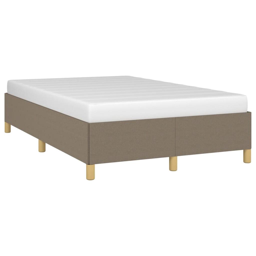 Sengeramme uden madras Taupe 120x200 cm Stof