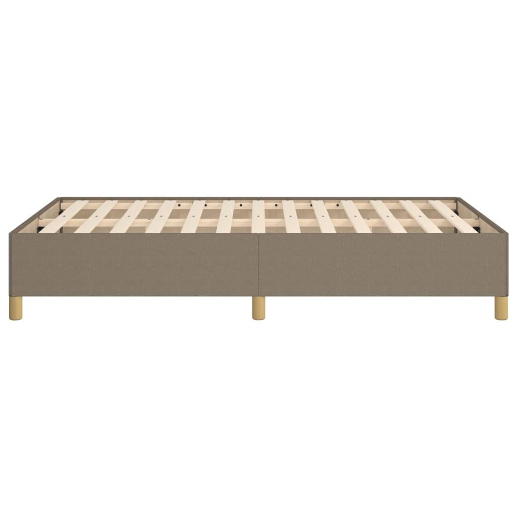 Sengeramme uden madras Taupe 120x200 cm Stof
