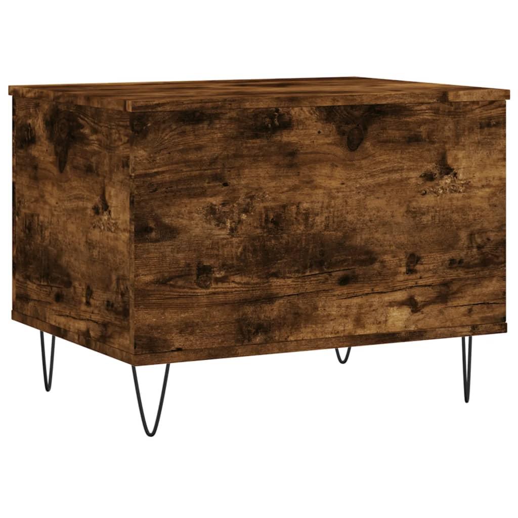 Sofabord 60x44,5x45 cm konstrueret træ røget egetræsfarve