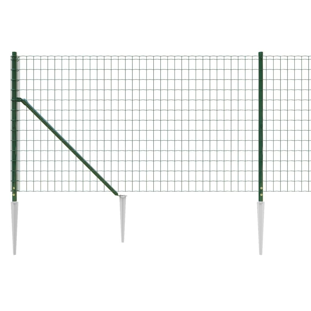 Trådhegn med jordspyd 1,1x25 m grøn