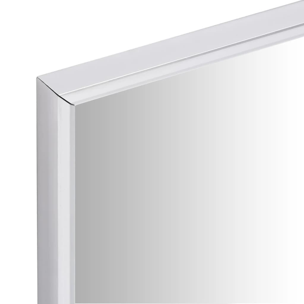 Spejl 150x50 cm sølvfarvet