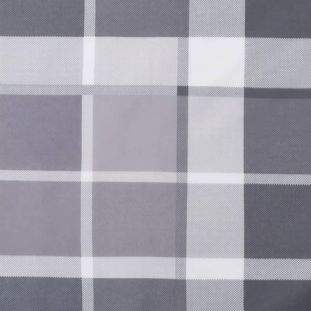 Hynde til dækstol (75+105)x50x4 cm gråternet mønster