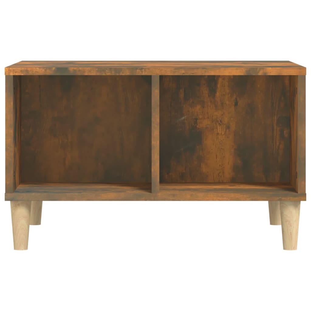 Sofabord 60x50x36,5 cm konstrueret træ røget egetræsfarve