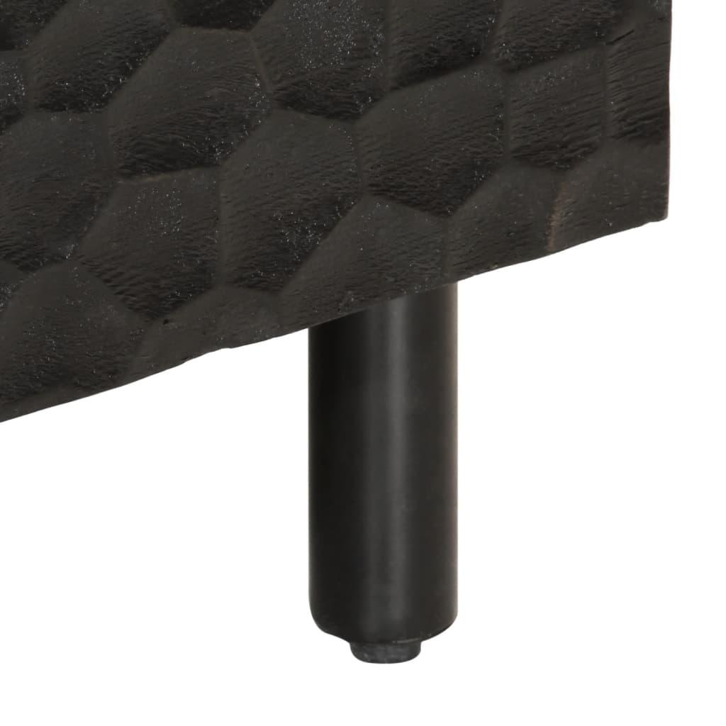 Sofabord 80x50x40 cm massivt mangotræ sort