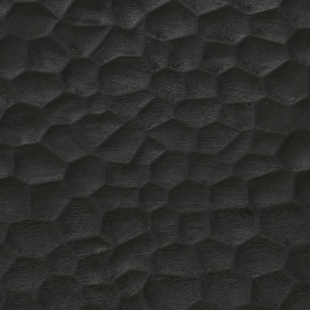 Sofabord 80x50x40 cm massivt mangotræ sort
