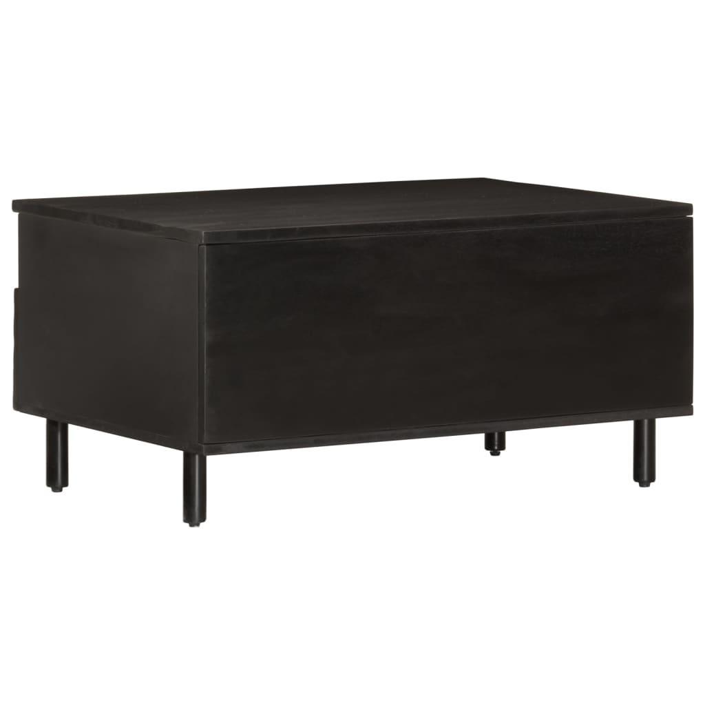 Sofabord 80x54x40 cm massivt mangotræ sort