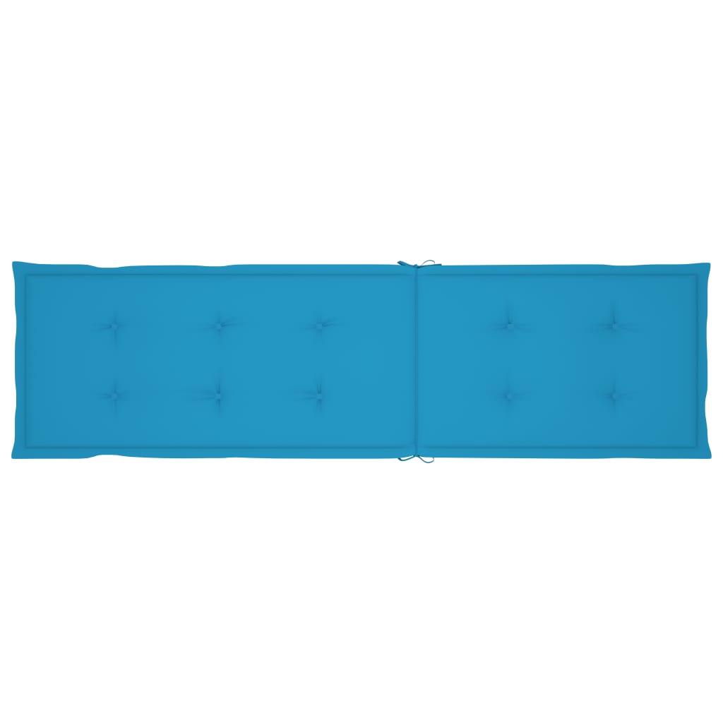 Hynde til dækstol (75+105)x50x4 cm blå