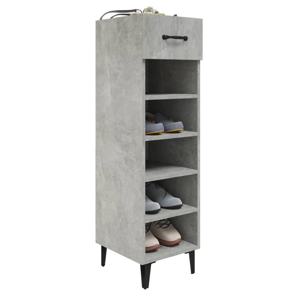 Skoreol 30x35x105 cm konstrueret træ betongrå