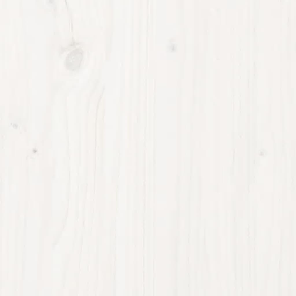 Konsolbord 110x40x75 cm massivt fyrretræ hvid