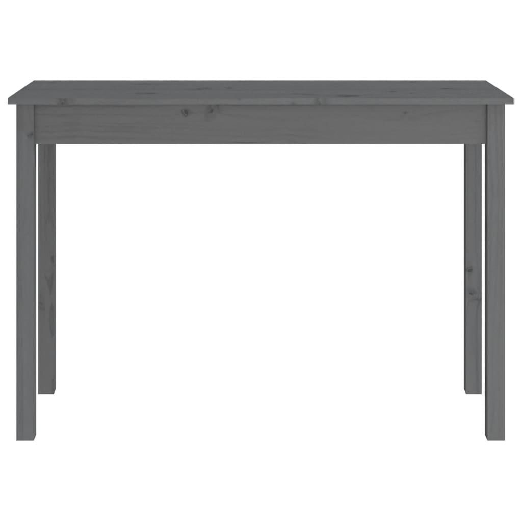 Konsolbord 110x40x75 cm massivt fyrretræ grå