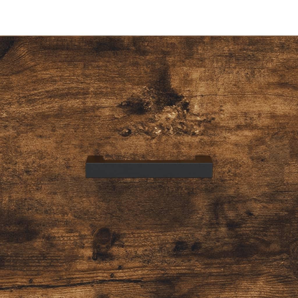 Skænk 34,5x34x90 cm konstrueret træ røget egetræsfarve