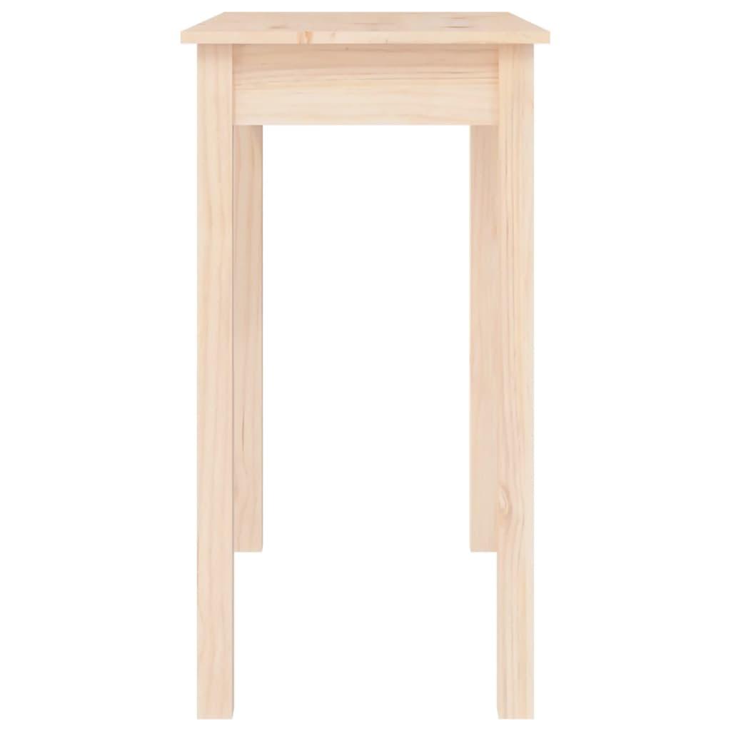 Konsolbord 80x40x75 cm massivt fyrretræ