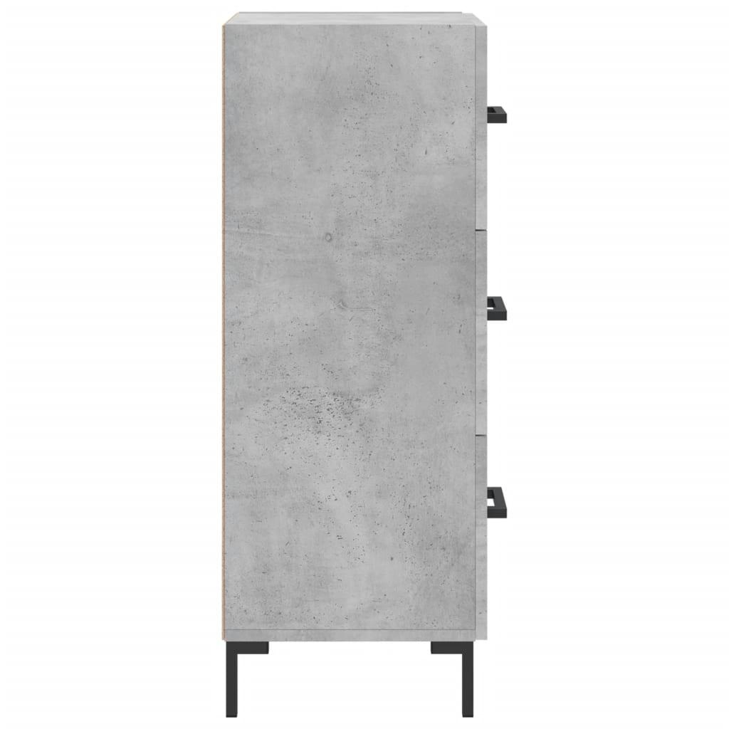 Skænk 34,5x34x90 cm konstrueret træ betongrå