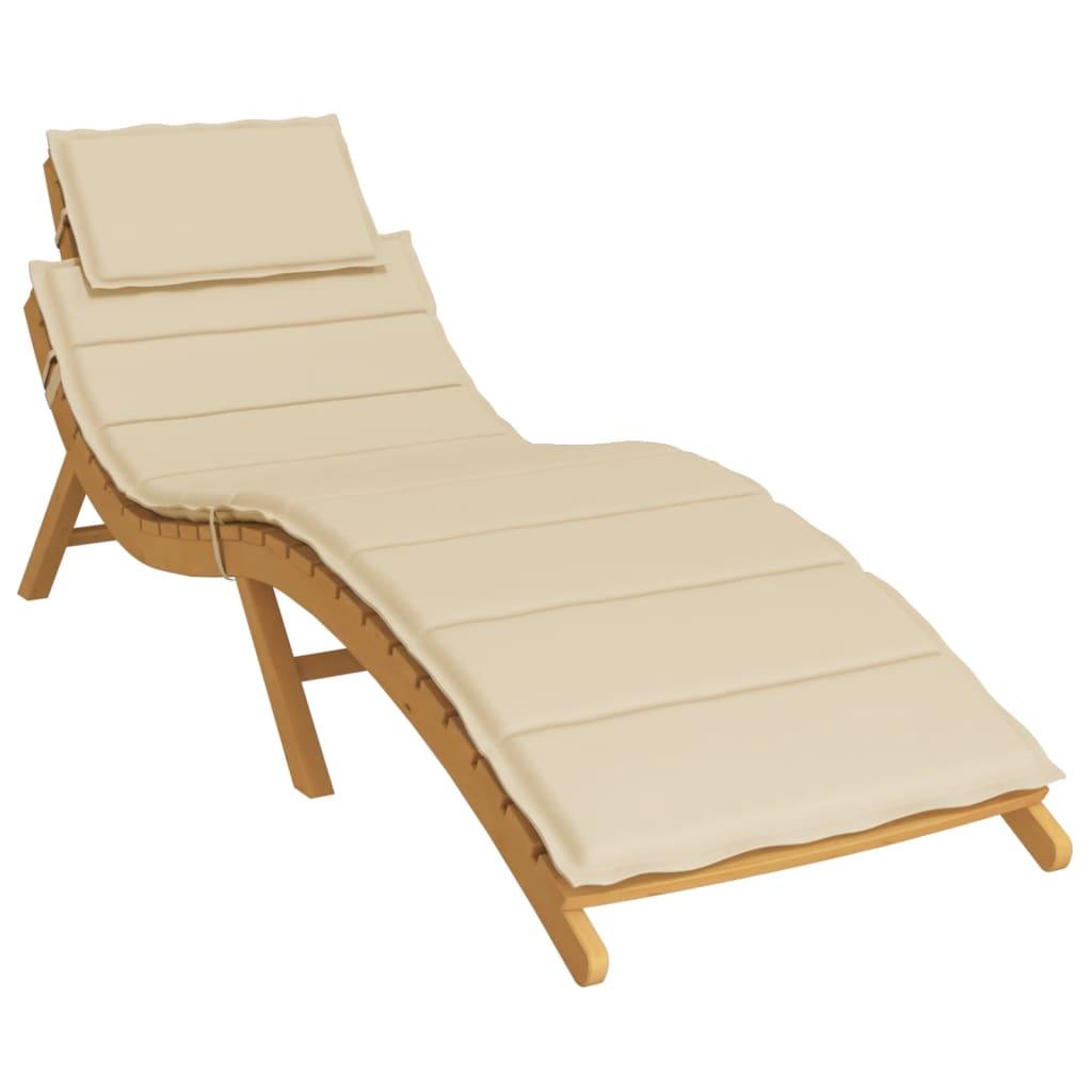 Hynde til liggestol 186x58x4 cm oxfordstof beige