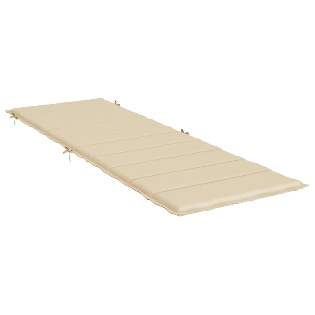 Hynde til liggestol 186x58x4 cm oxfordstof beige