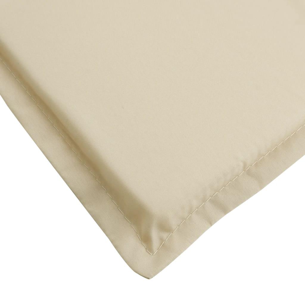 Hynde til liggestol 186x58x4 cm oxfordstof beige