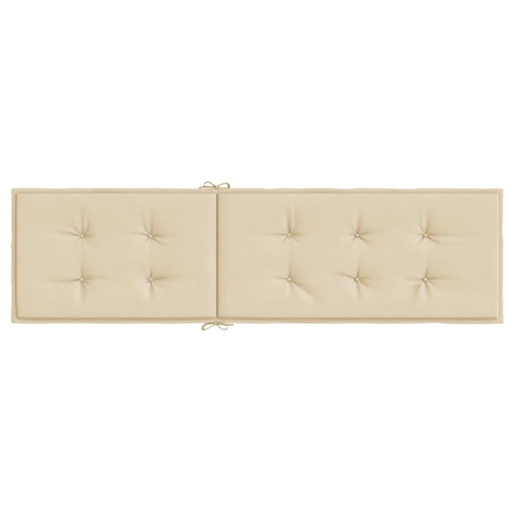 Hynde til dækstol (75+105)x50x4 cm beige