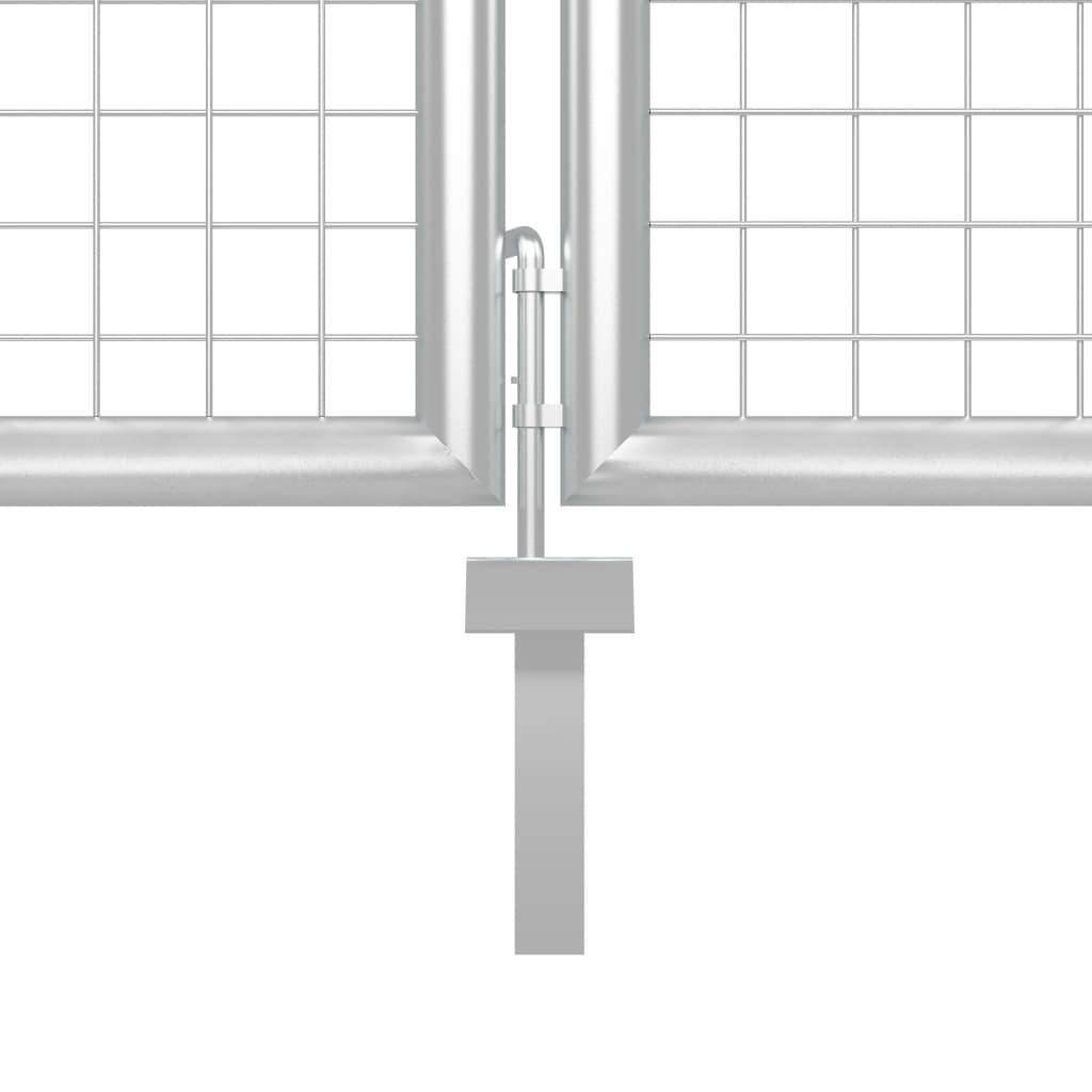 Havelåge 500 x 150 cm stål sølvfarvet