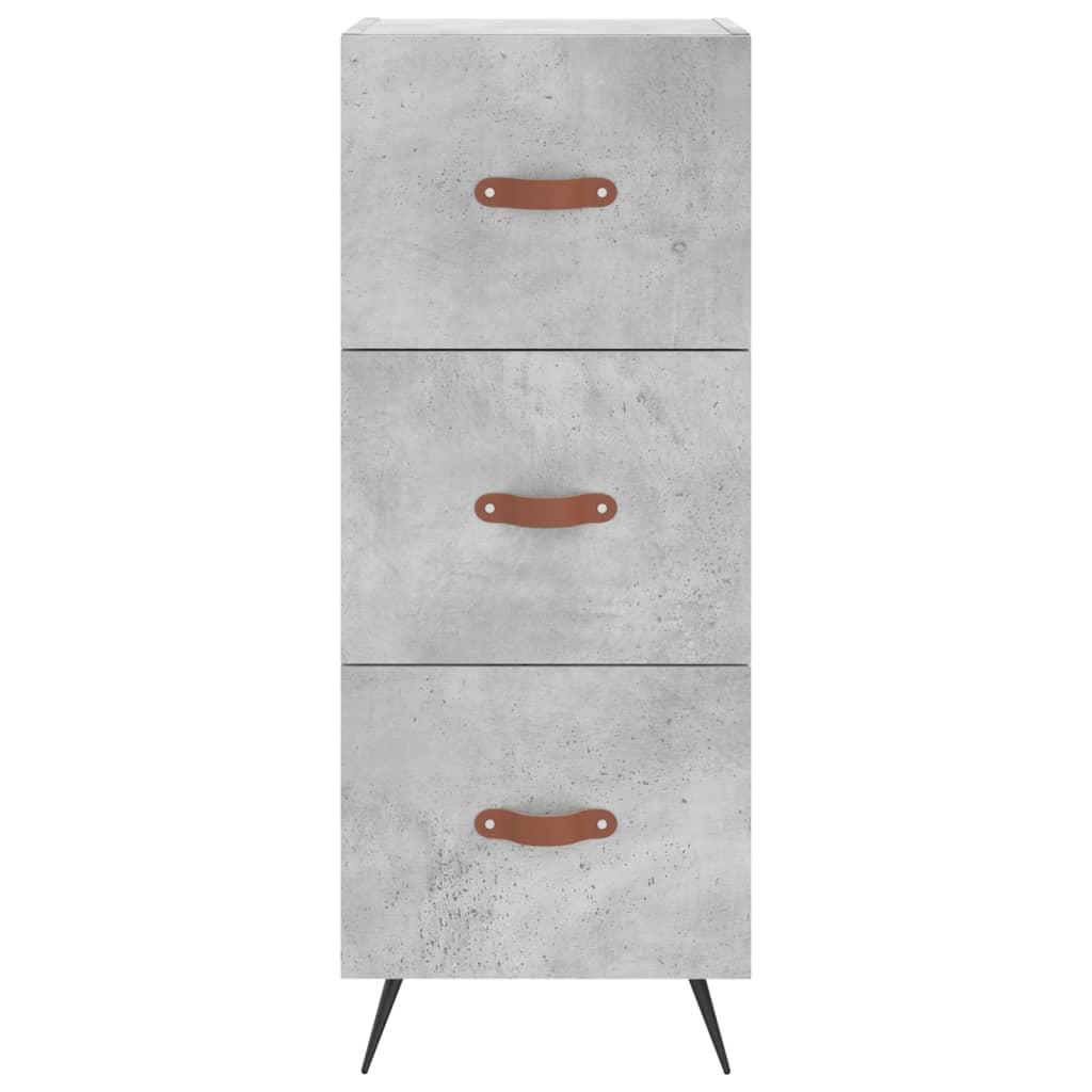 Skænk 34,5x34x90 cm konstrueret træ betongrå