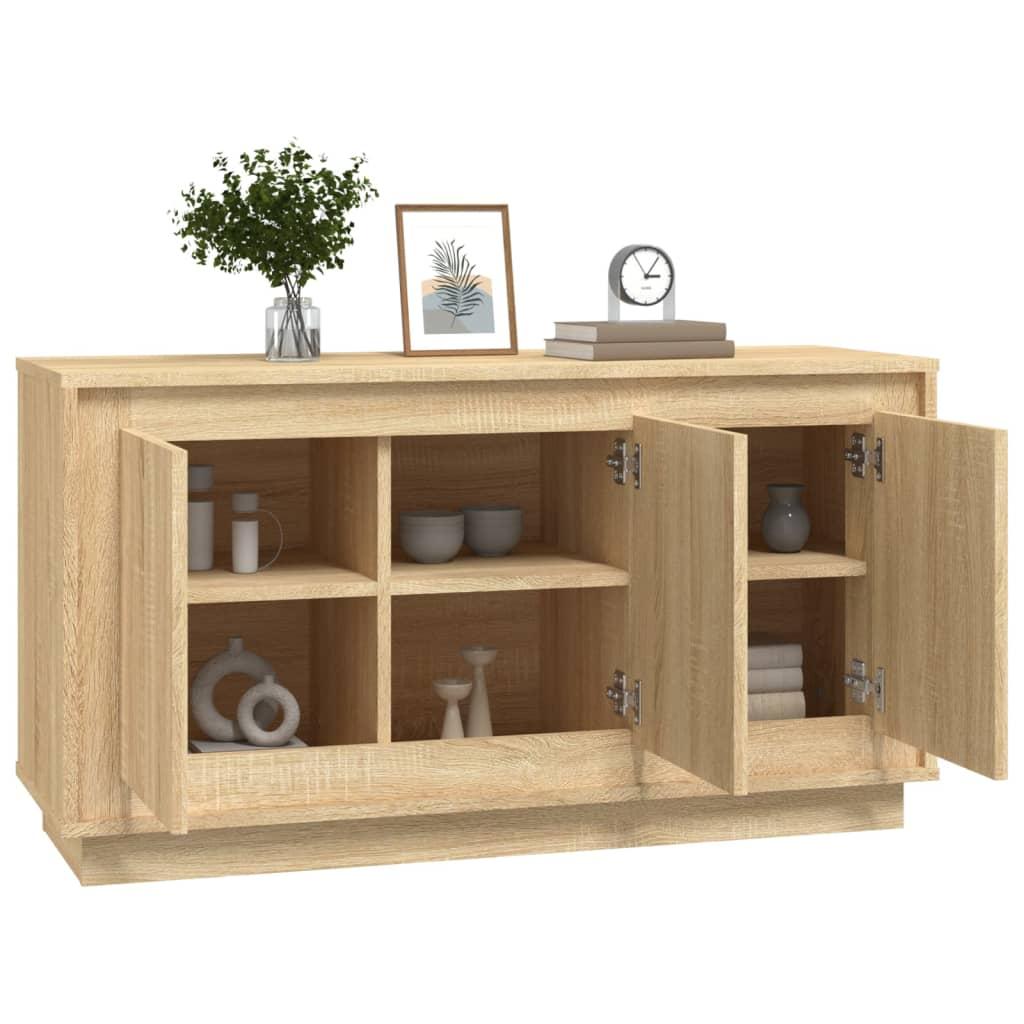 Skænk 102x35x55 cm konstrueret træ sonoma-eg