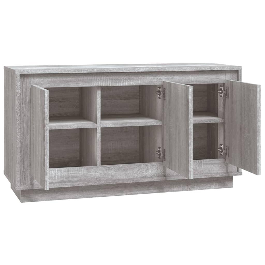 Skænk 102x35x55 cm konstrueret træ grå sonoma-eg