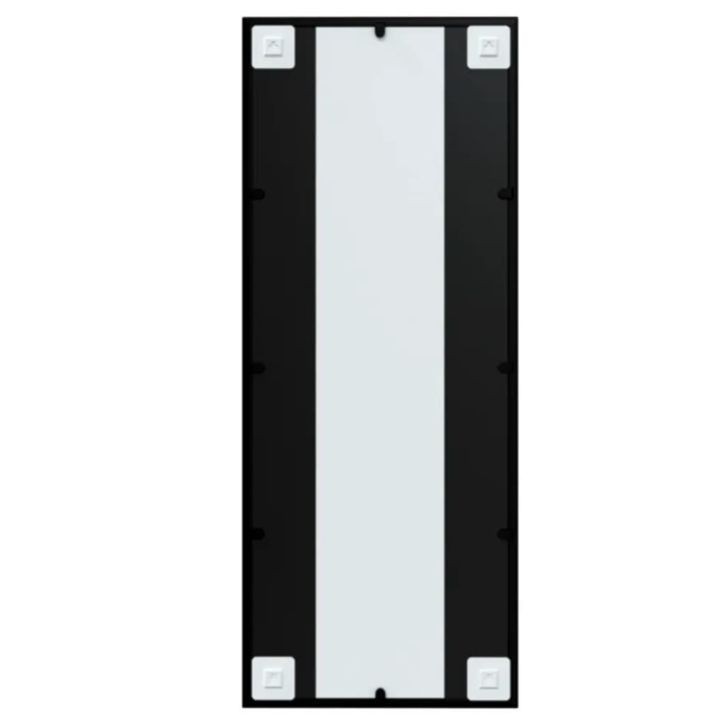 Vægspejl 100x40 cm metal sort