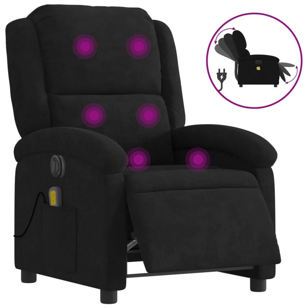 Massagestol velour sort