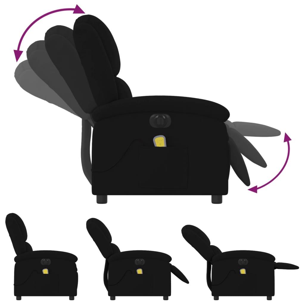 Massagestol velour sort