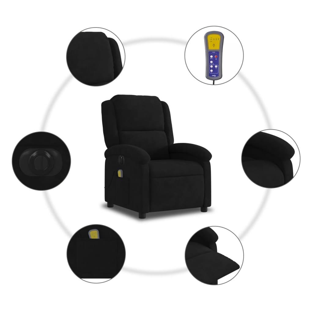 Massagestol velour sort