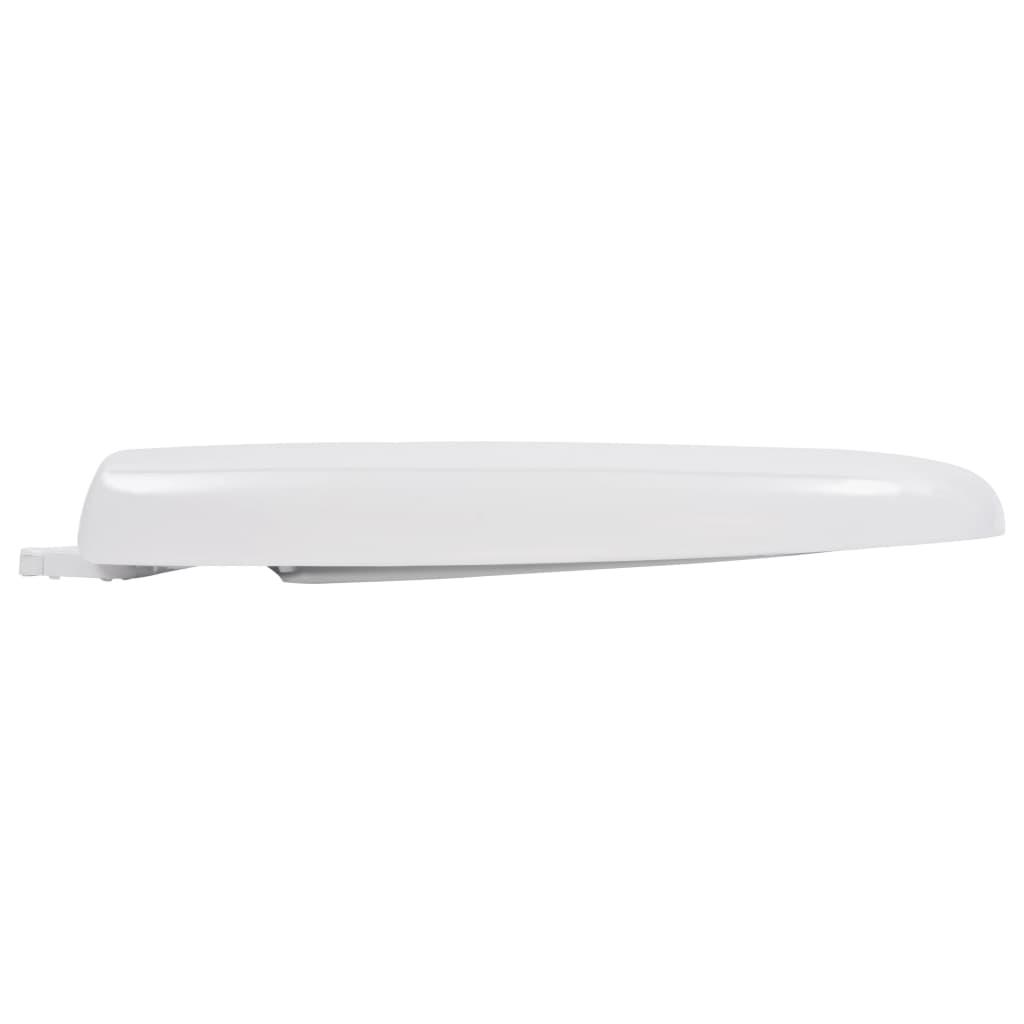 Toiletsæde med soft-close og quick release-design hvid